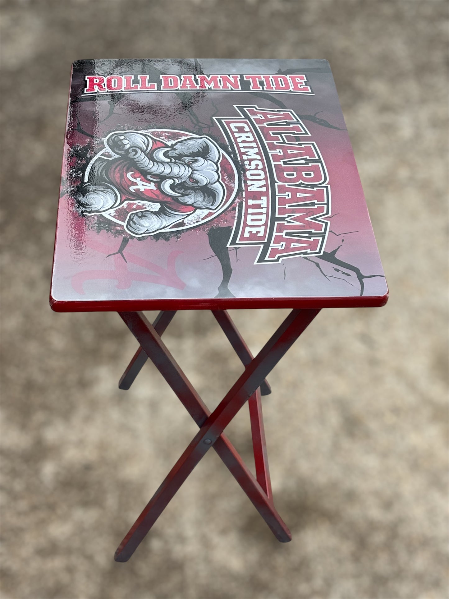 Roll Tide Inspired Tray Table