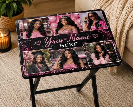 Create Your Own Custom Folding Tray Table | Personalized Photo Table